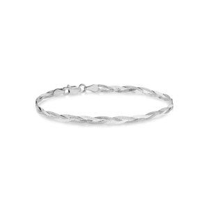 NWT Claude Braided Herringbone Bracelet // Sterling Silver